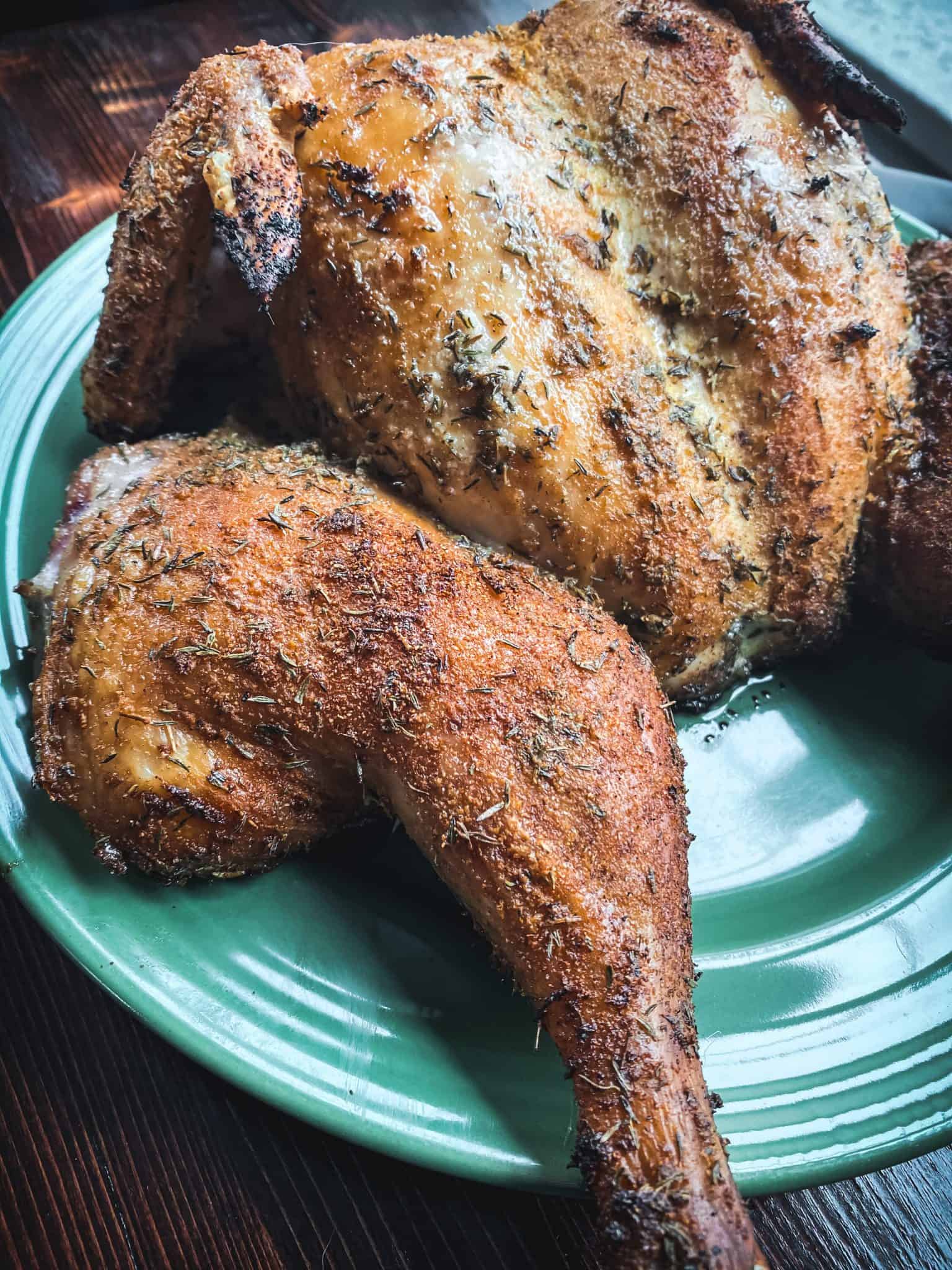 Dry Brine Chicken Spatchcocked & Smoked That Zest Life