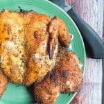 dry brined spatchcock smoked chicken