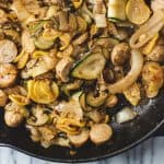 squash and sausage pan